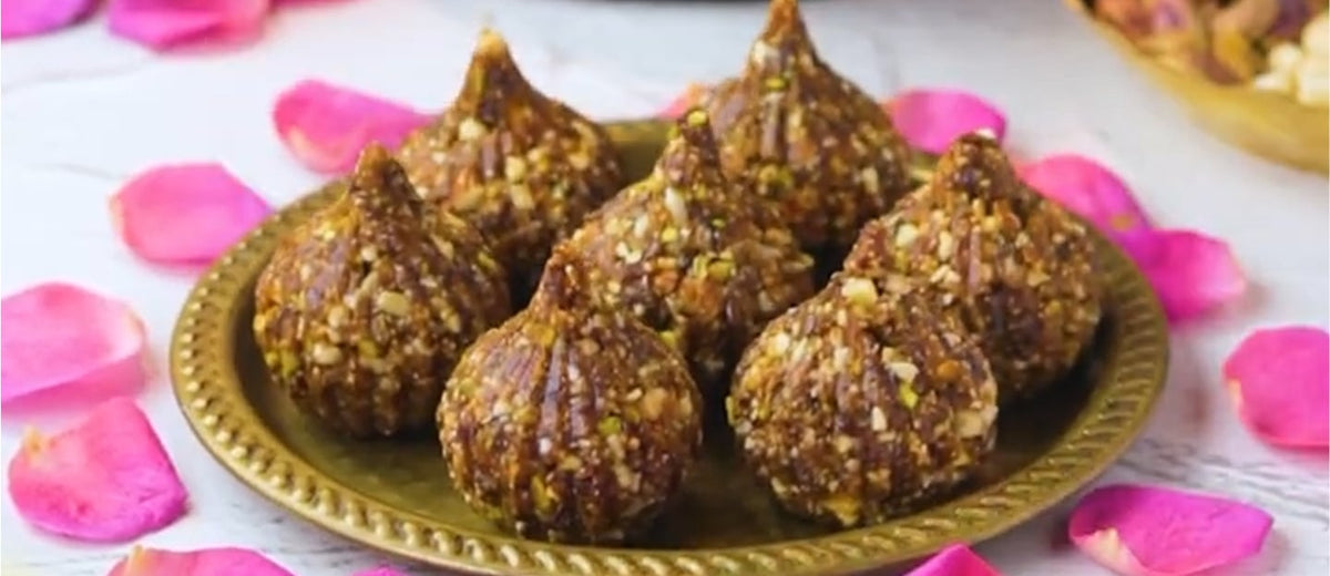 Nutty Nibbles: A Twist on Tradition with Dry Fruit Modak