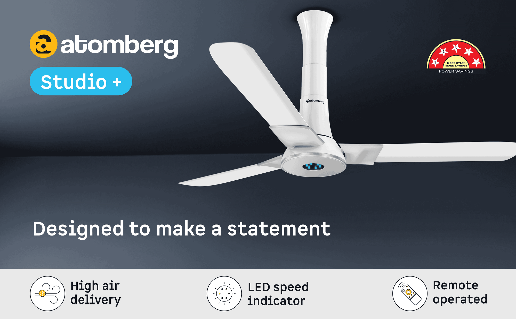 Studio + Ceiling Fan — A+ Row 1