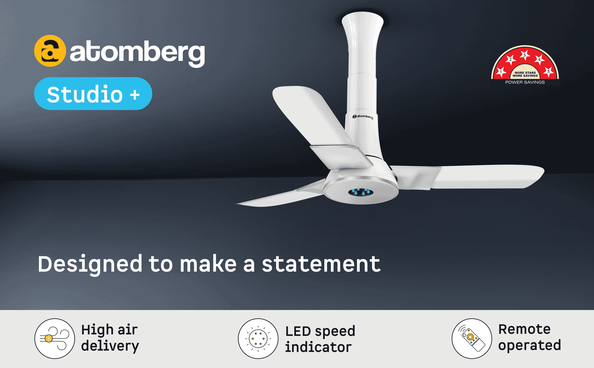 Studio + Ceiling Fan — A+ Row 1