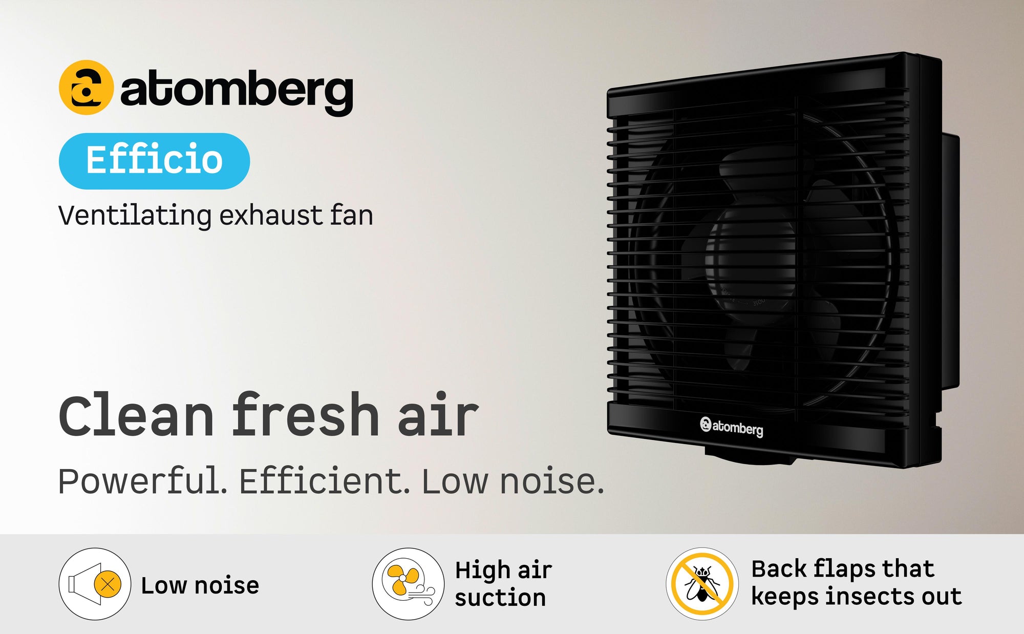 Efficio Exhaust Fan — A+ Row 1