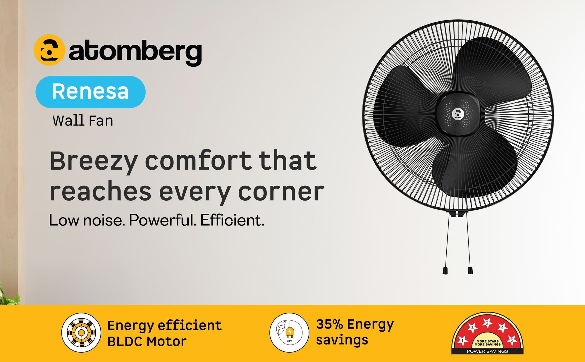 Renesa Wall Fan — A+ Row 1