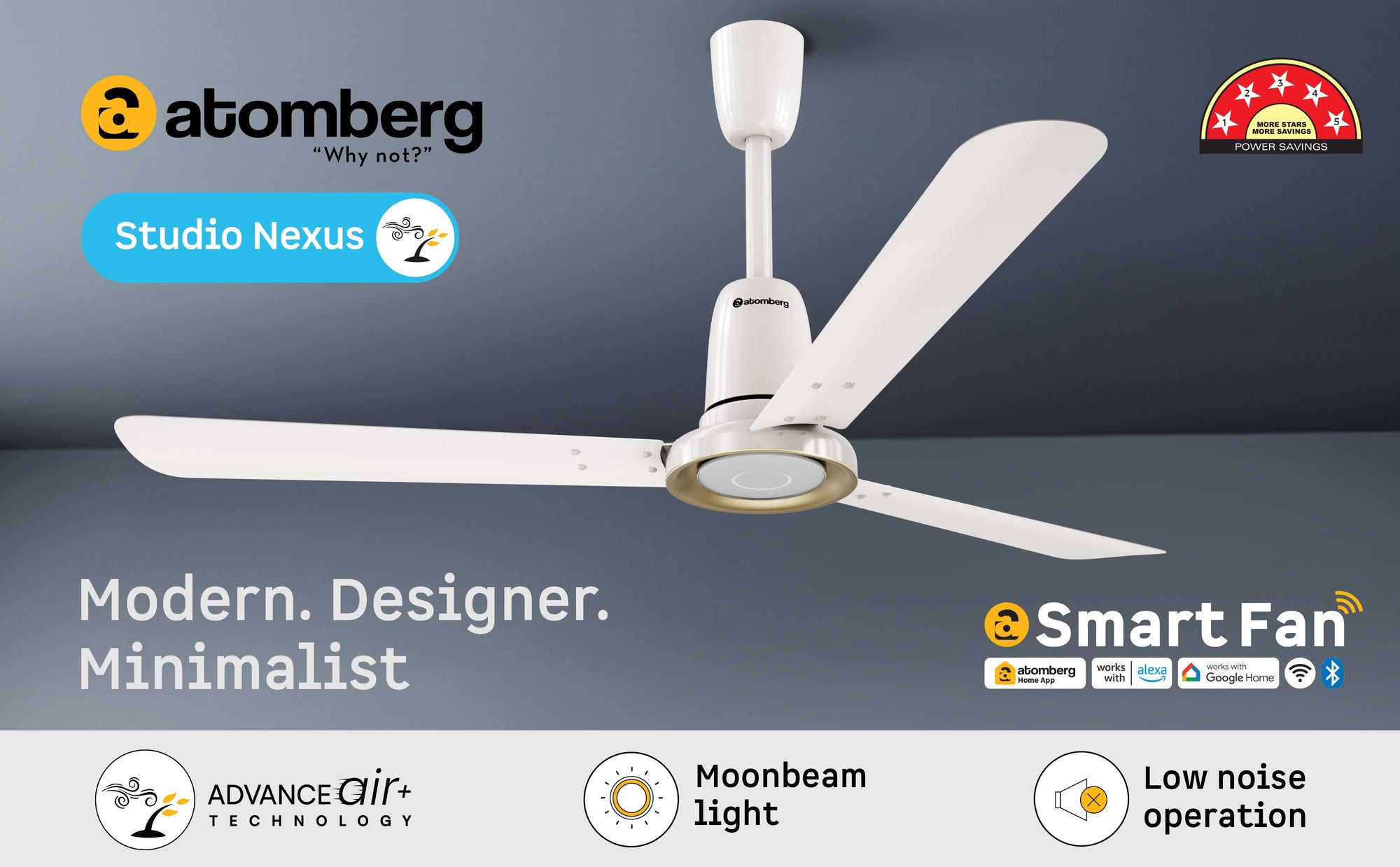 Studio Nexus Smart Ceiling Fan — A+ Row 1