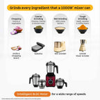 Atomberg Zenova Mixer Grinder - Red Wine - Image 2