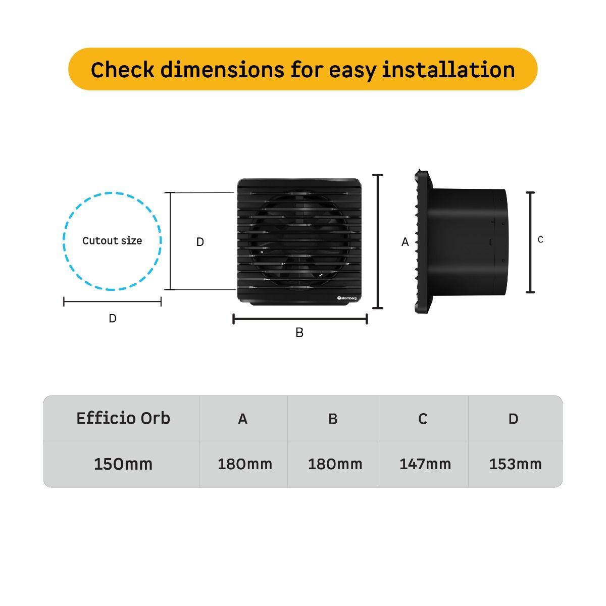 Efficio Orb Exhaust Fan