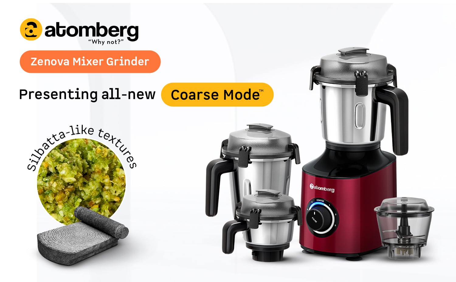Atomberg Zenova Mixer Grinder — A+ Row 1
