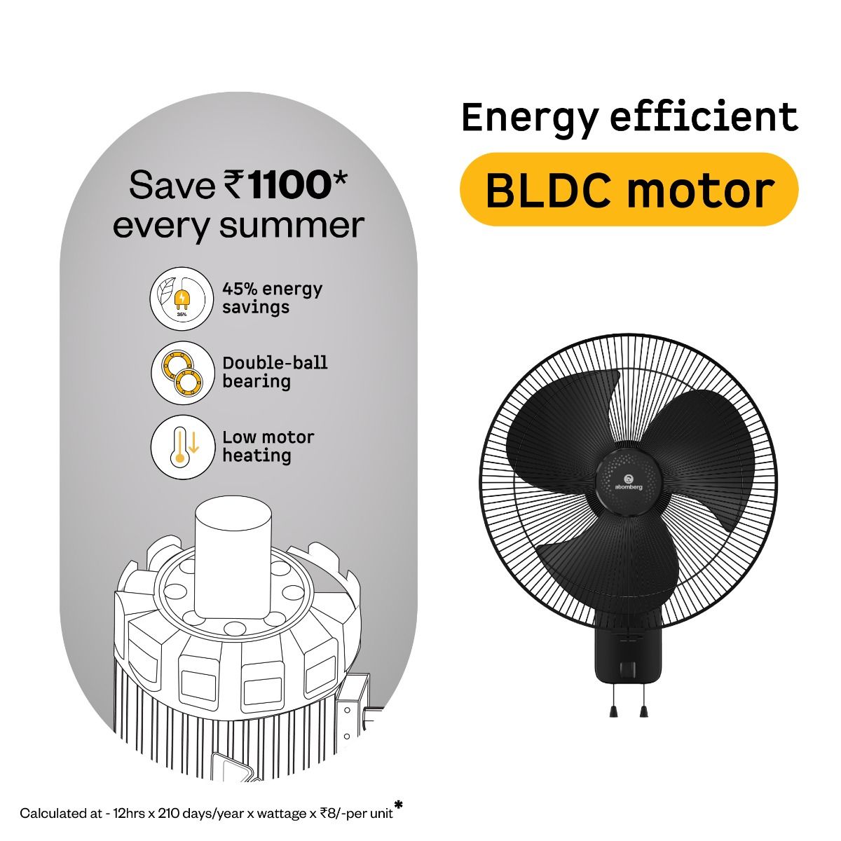SilenceAire Hi-Speed Wall fan