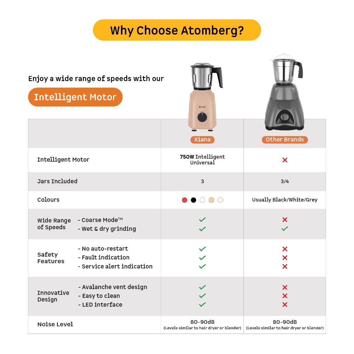 Atomberg Xiana Mixer Grinder
